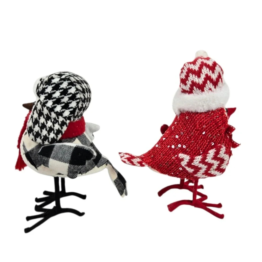2 Target Wondershop Featherly Friends Birds Christmas Winter Hats & Scarves EUC